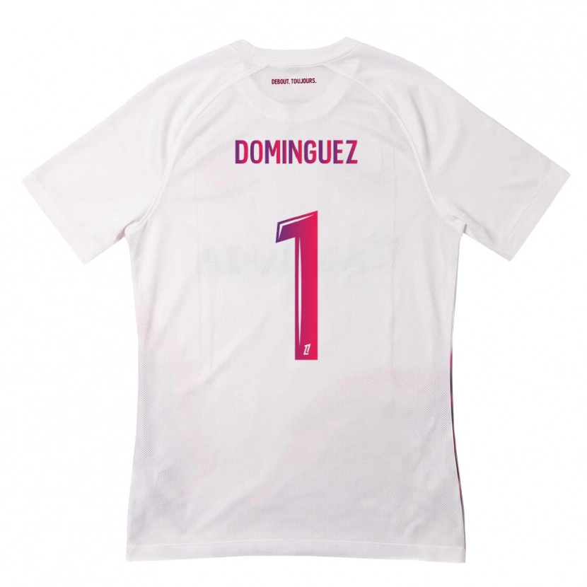 Danxen Dámské Álex Domínguez #1 Bílá Růžová Fialová Daleko Hráčské Dresy 2026/27 Dres