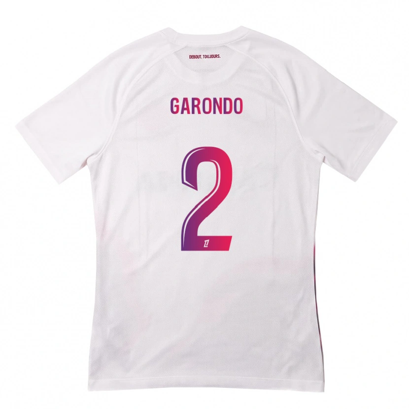 Danxen Dámské Thibaud Garondo #2 Bílá Růžová Fialová Daleko Hráčské Dresy 2026/27 Dres