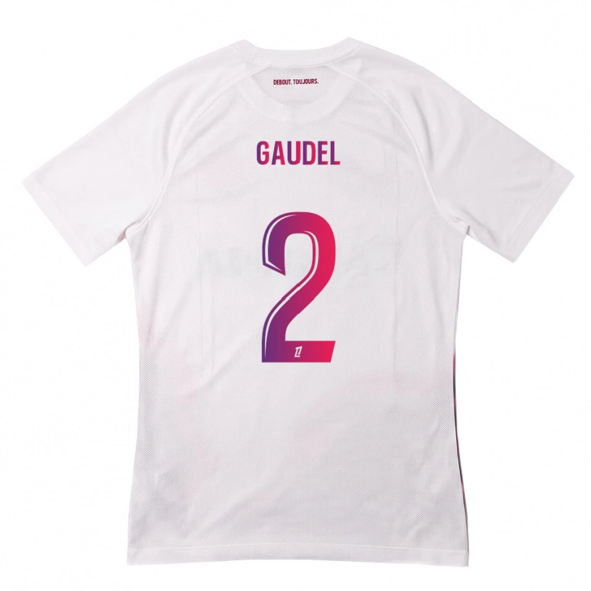 Danxen Dámské Raphaël Gaudel #2 Bílá Růžová Fialová Daleko Hráčské Dresy 2026/27 Dres