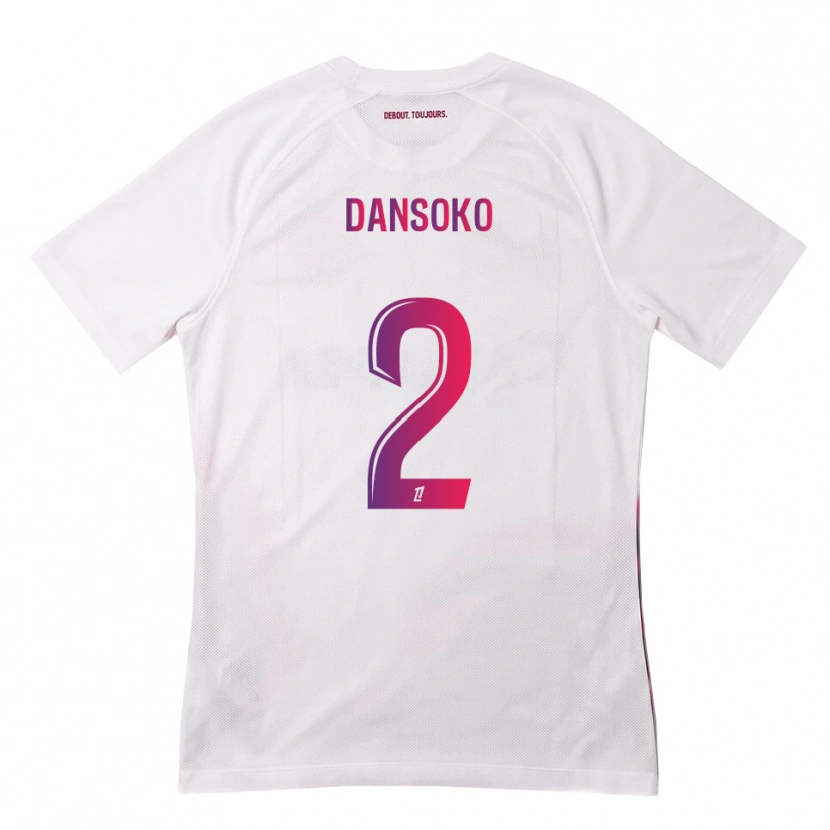 Danxen Dámské Mohamed Dansoko #2 Bílá Růžová Fialová Daleko Hráčské Dresy 2026/27 Dres