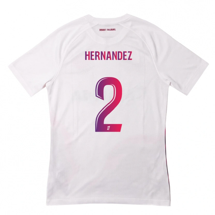 Danxen Dámské Lucie Hernandez #2 Bílá Růžová Fialová Daleko Hráčské Dresy 2026/27 Dres