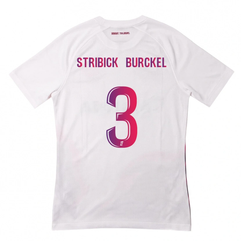 Danxen Dámské Laetitia Stribick-Burckel #3 Bílá Růžová Fialová Daleko Hráčské Dresy 2026/27 Dres