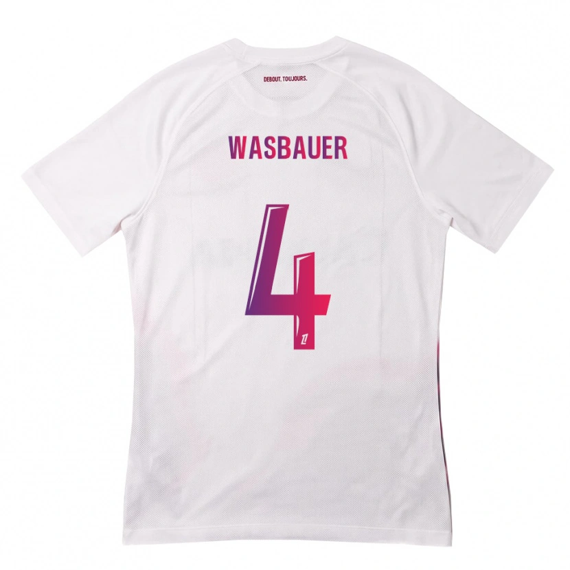 Danxen Dámské Nicolas Wasbauer #4 Bílá Růžová Fialová Daleko Hráčské Dresy 2026/27 Dres