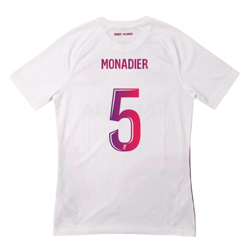 Danxen Dámské Pauline Monadier #5 Bílá Růžová Fialová Daleko Hráčské Dresy 2026/27 Dres