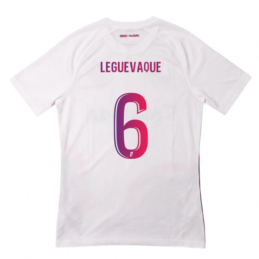 Danxen Dámské Laurie Leguevaque #6 Bílá Růžová Fialová Daleko Hráčské Dresy 2026/27 Dres