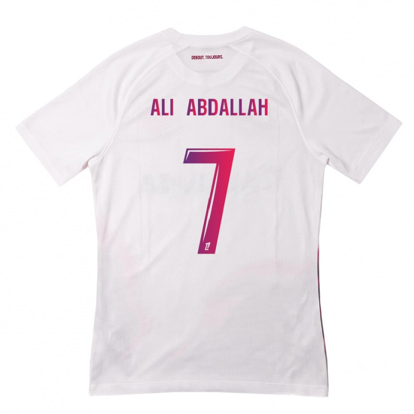 Danxen Dámské Nivine Ali Abdallah #7 Bílá Růžová Fialová Daleko Hráčské Dresy 2026/27 Dres