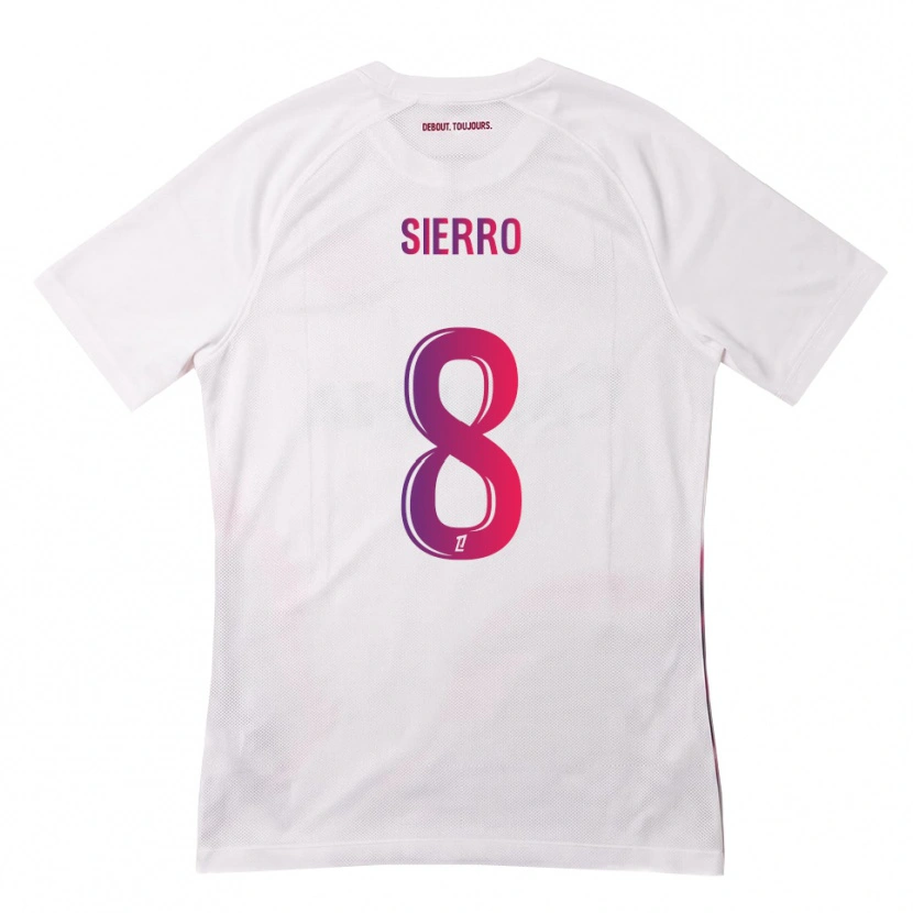 Danxen Dámské Vincent Sierro #8 Bílá Růžová Fialová Daleko Hráčské Dresy 2026/27 Dres