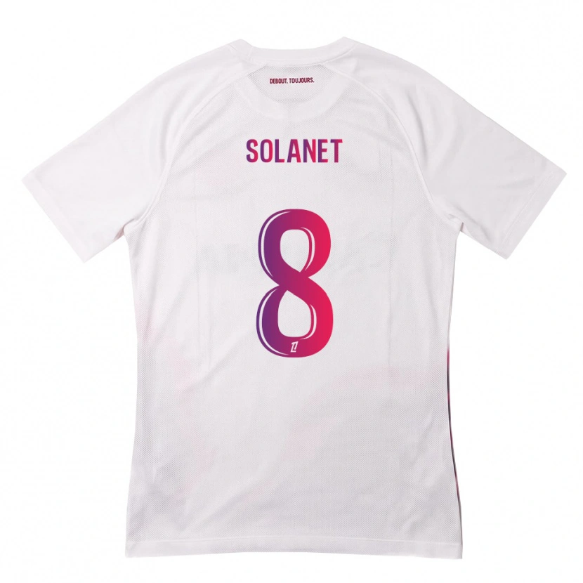 Danxen Dámské Tatiana Solanet #8 Bílá Růžová Fialová Daleko Hráčské Dresy 2026/27 Dres