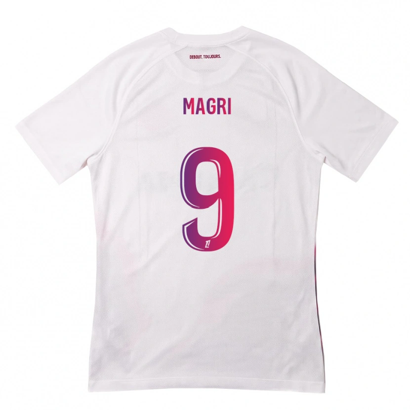 Danxen Dámské Frank Magri #9 Bílá Růžová Fialová Daleko Hráčské Dresy 2026/27 Dres