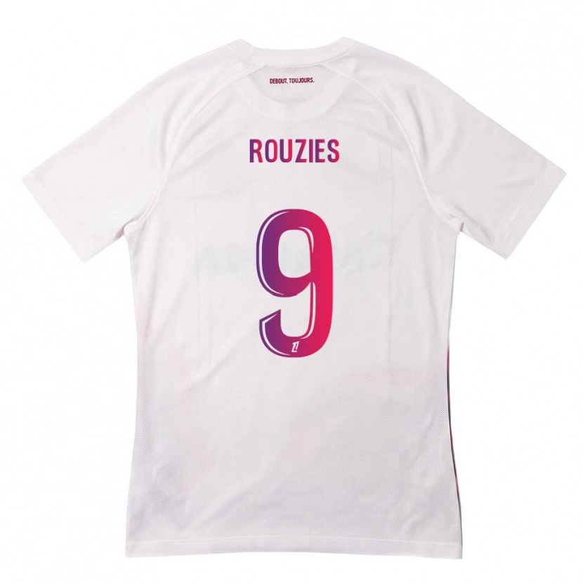 Danxen Dámské Manon Rouzies #9 Bílá Růžová Fialová Daleko Hráčské Dresy 2026/27 Dres