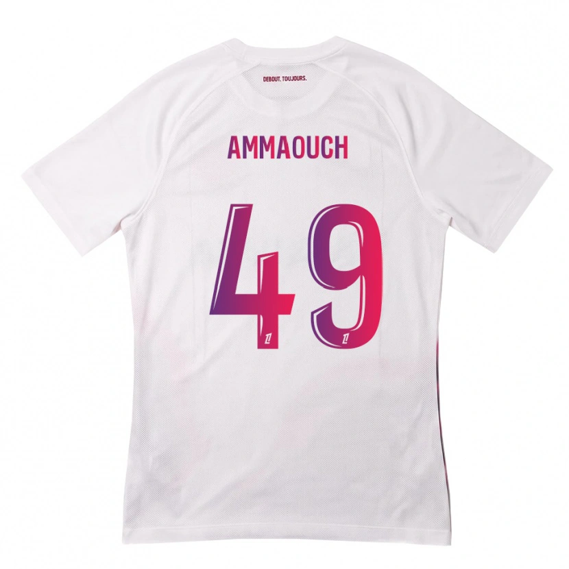 Danxen Dámské Aymen Amaaouch #49 Bílá Růžová Fialová Daleko Hráčské Dresy 2026/27 Dres