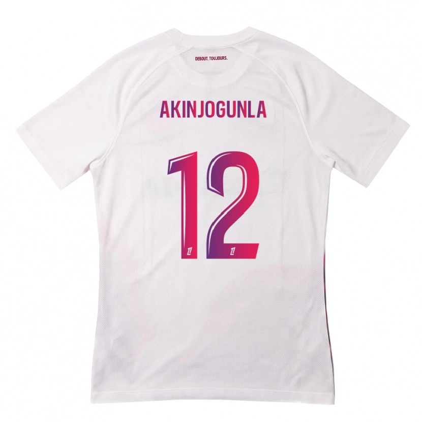 Danxen Dámské Michaël Akinjogunla #12 Bílá Růžová Fialová Daleko Hráčské Dresy 2026/27 Dres