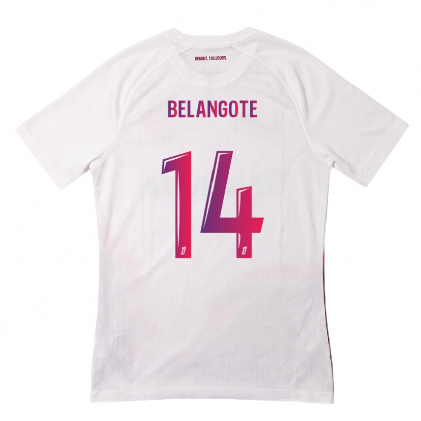 Danxen Dámské Aël Belangote #14 Bílá Růžová Fialová Daleko Hráčské Dresy 2026/27 Dres