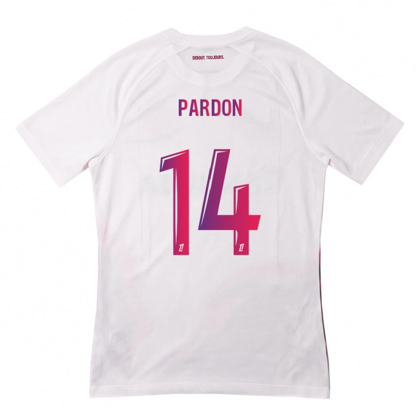 Danxen Dámské Pauline Pardon #14 Bílá Růžová Fialová Daleko Hráčské Dresy 2026/27 Dres