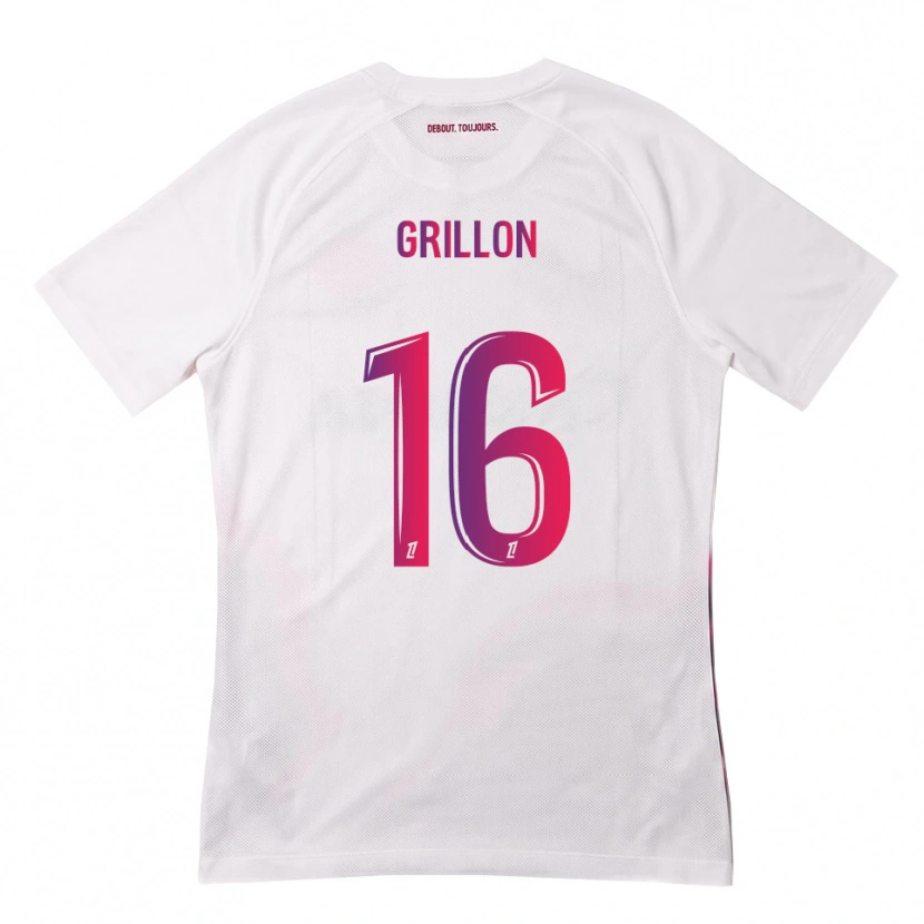 Danxen Dámské Gaëlle Grillon #16 Bílá Růžová Fialová Daleko Hráčské Dresy 2026/27 Dres