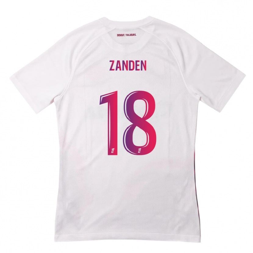 Danxen Dámské Oliver Zandén #18 Bílá Růžová Fialová Daleko Hráčské Dresy 2026/27 Dres