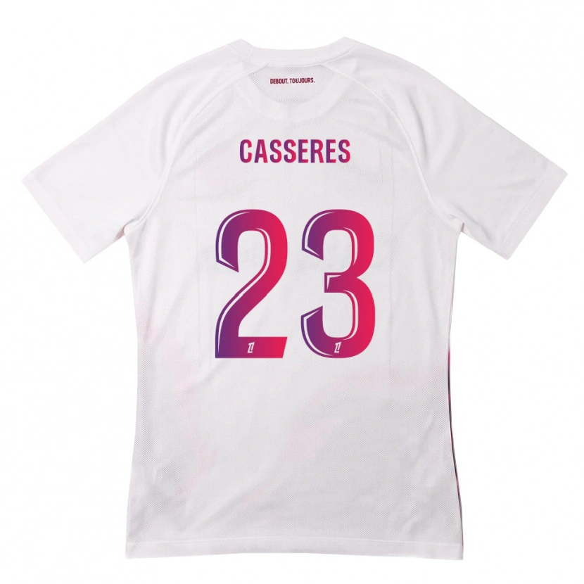 Danxen Dámské Cristian Cásseres Jr. #23 Bílá Růžová Fialová Daleko Hráčské Dresy 2026/27 Dres