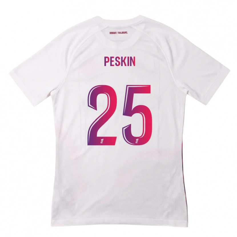 Danxen Dámské Kelso Peskin #25 Bílá Růžová Fialová Daleko Hráčské Dresy 2026/27 Dres