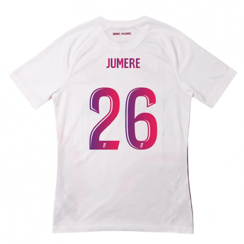 Danxen Dámské Lou Jumere Seignou #26 Bílá Růžová Fialová Daleko Hráčské Dresy 2026/27 Dres