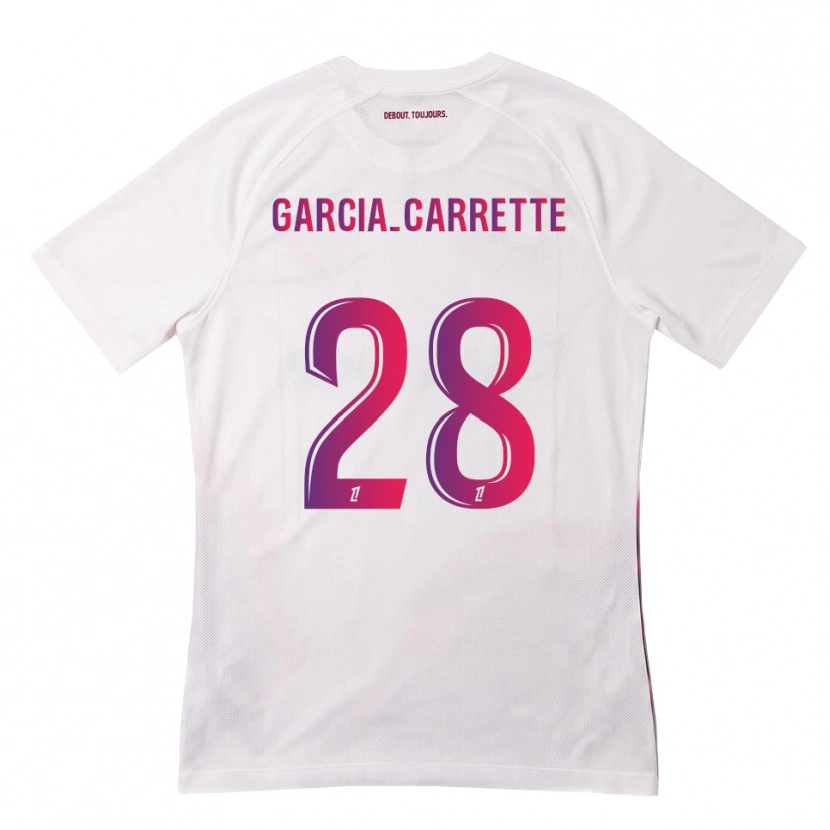 Danxen Dámské Hortense Garcia-Carrette #28 Bílá Růžová Fialová Daleko Hráčské Dresy 2026/27 Dres