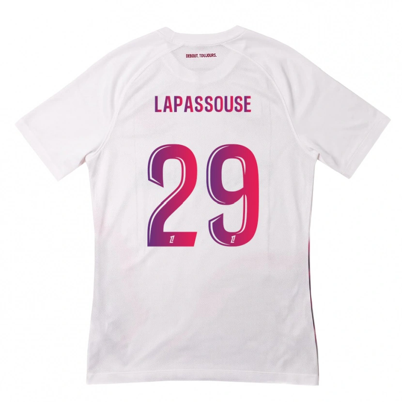 Danxen Dámské Louna Lapassouse #29 Bílá Růžová Fialová Daleko Hráčské Dresy 2026/27 Dres