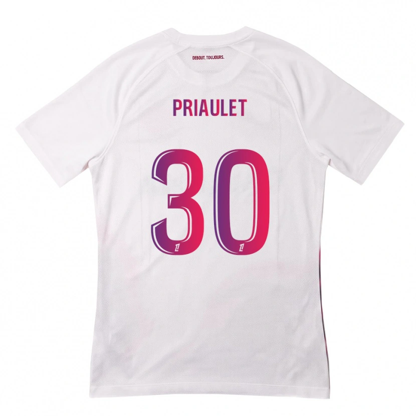 Danxen Dámské Anaïs Priaulet #30 Bílá Růžová Fialová Daleko Hráčské Dresy 2026/27 Dres