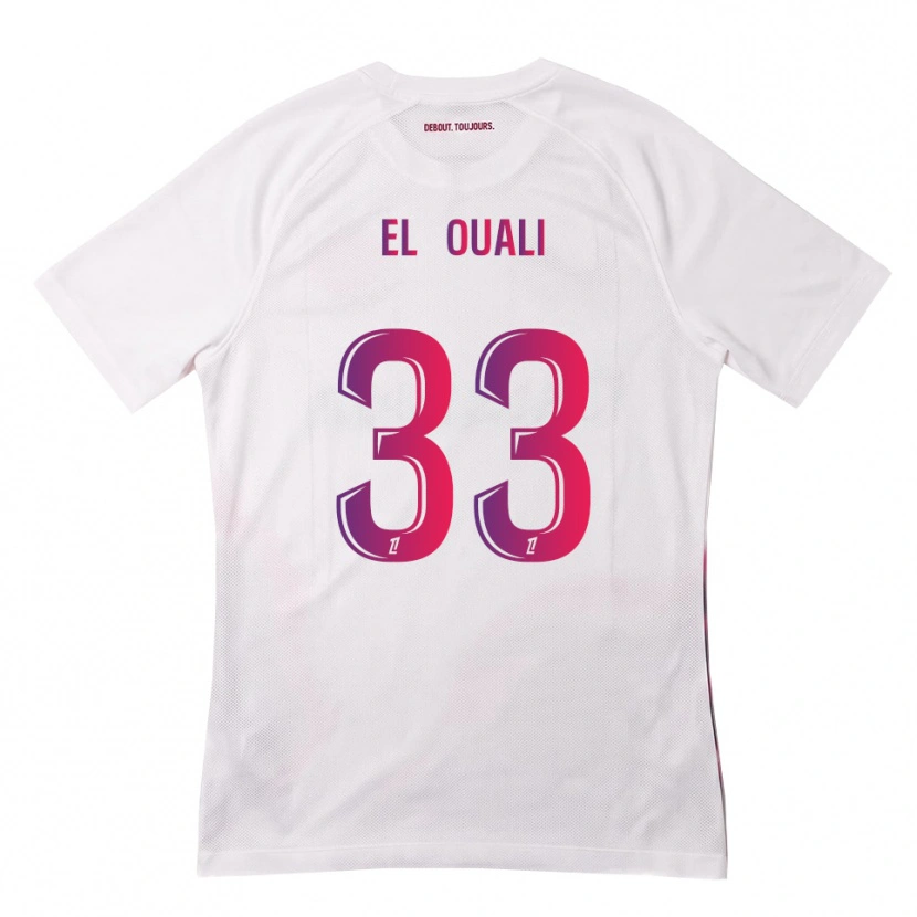 Danxen Dámské Adam El Ouali #33 Bílá Růžová Fialová Daleko Hráčské Dresy 2026/27 Dres