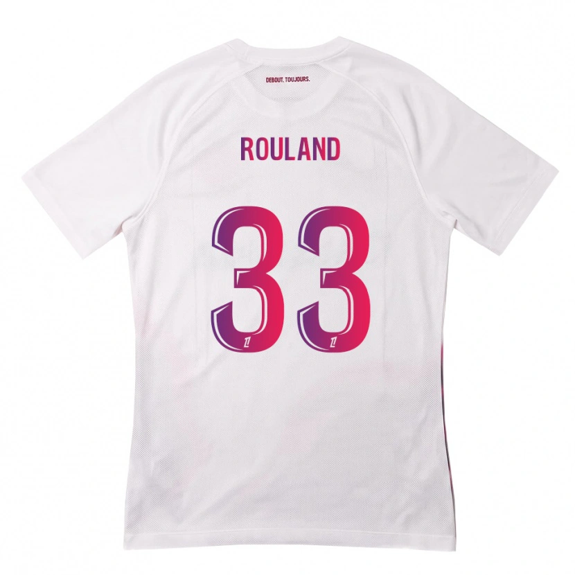 Danxen Dámské Prune Rouland #33 Bílá Růžová Fialová Daleko Hráčské Dresy 2026/27 Dres