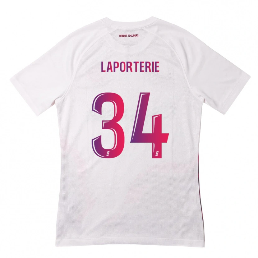 Danxen Dámské Ambre Laporterie #34 Bílá Růžová Fialová Daleko Hráčské Dresy 2026/27 Dres