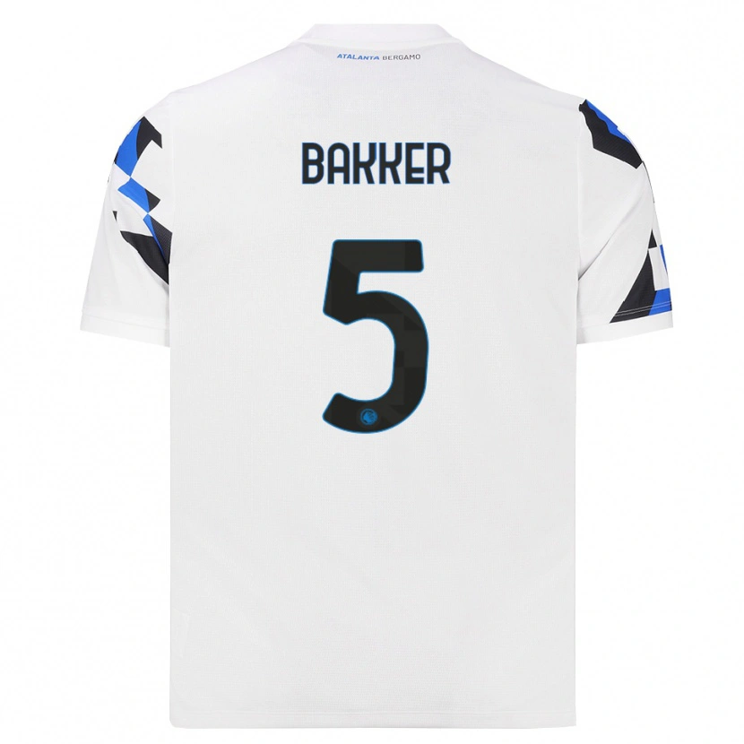 Danxen Dámské Mitchel Bakker #5 Bílá Červená Modrá Daleko Hráčské Dresy 2026/27 Dres