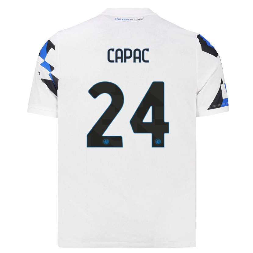 Danxen Dámské Alexandru Capac #24 Bílá Červená Modrá Daleko Hráčské Dresy 2026/27 Dres