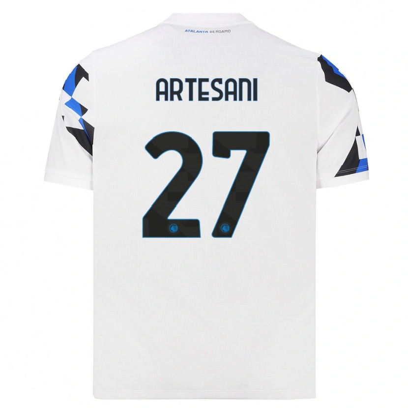 Danxen Dámské Nicolò Artesani #27 Bílá Červená Modrá Daleko Hráčské Dresy 2026/27 Dres