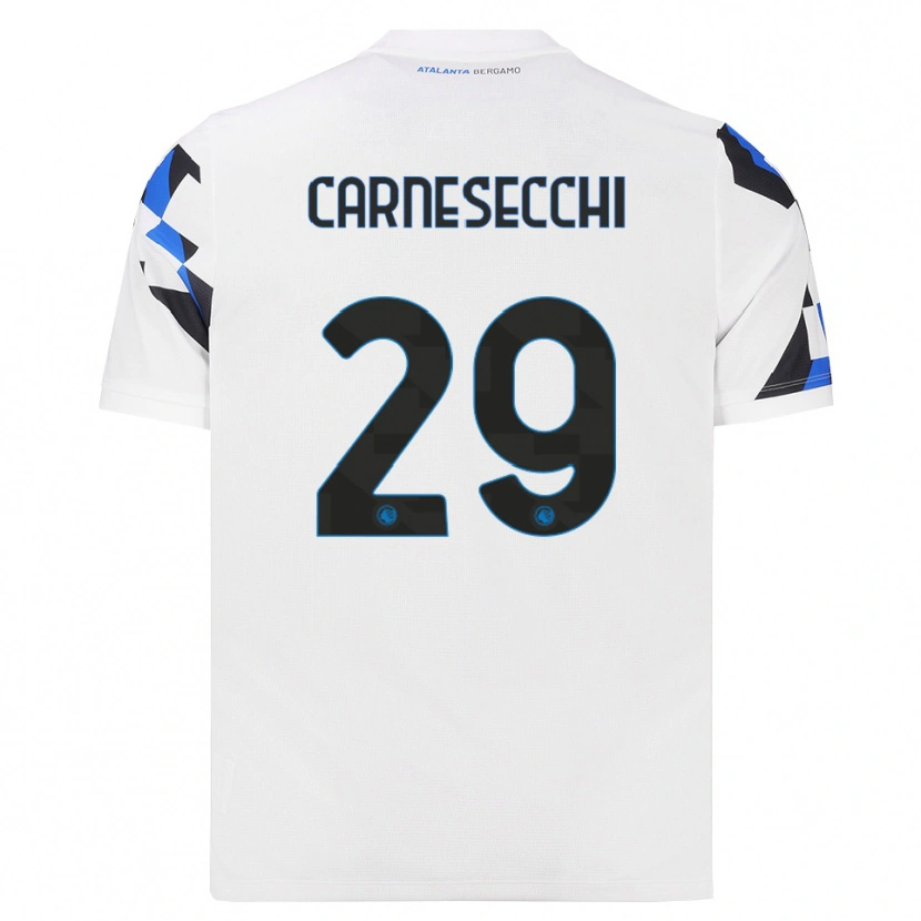Danxen Dámské Marco Carnesecchi #29 Bílá Červená Modrá Daleko Hráčské Dresy 2026/27 Dres