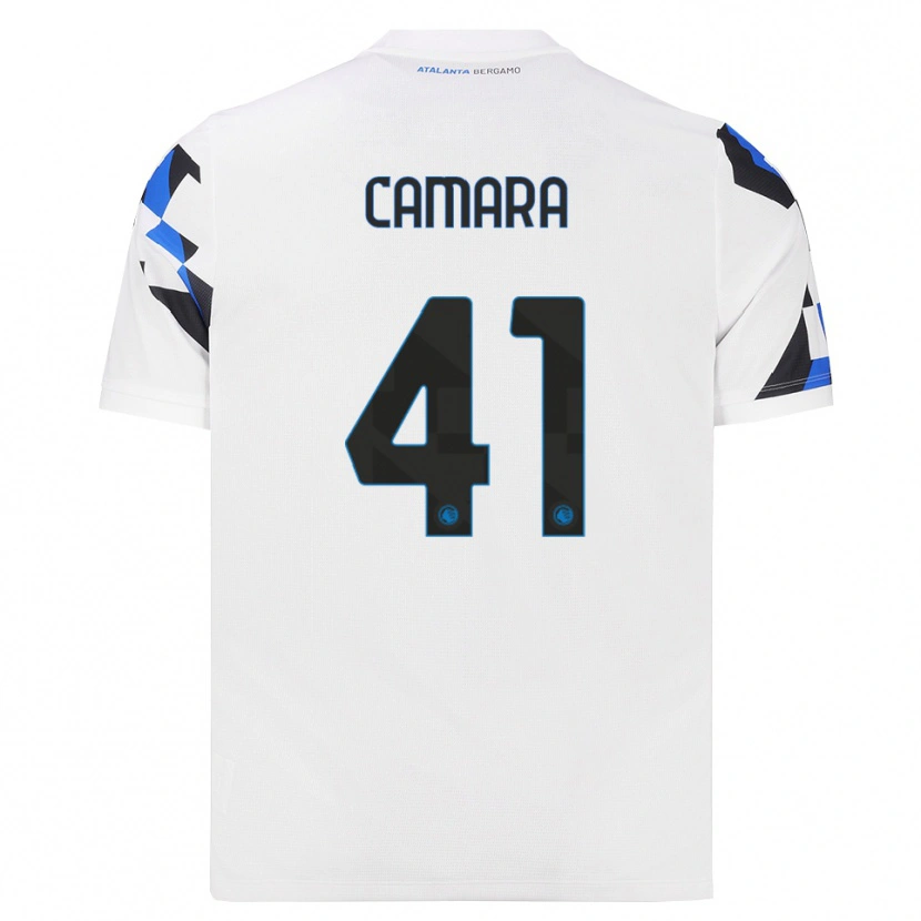 Danxen Dámské Ibrahima Camara #41 Bílá Červená Modrá Daleko Hráčské Dresy 2026/27 Dres