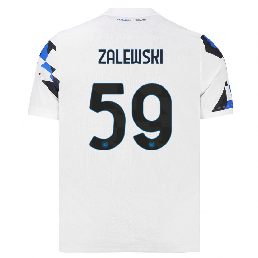 Danxen Dámské Nicola Zalewski #59 Bílá Červená Modrá Daleko Hráčské Dresy 2026/27 Dres