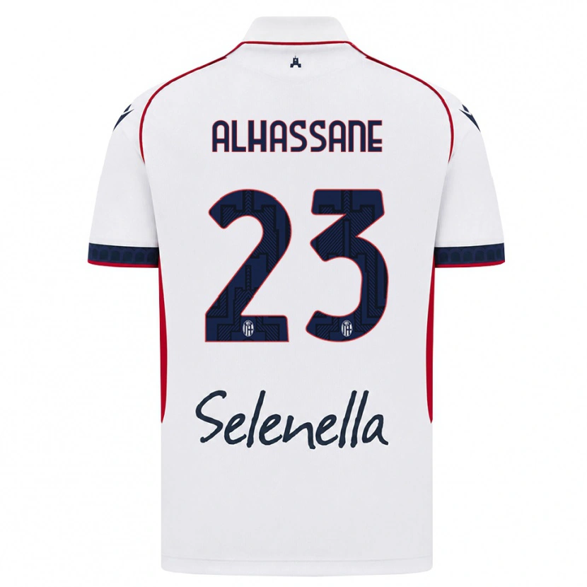 Danxen Dámské Rahim Alhassane #23 Bílá Červená Královská Modř Daleko Hráčské Dresy 2026/27 Dres