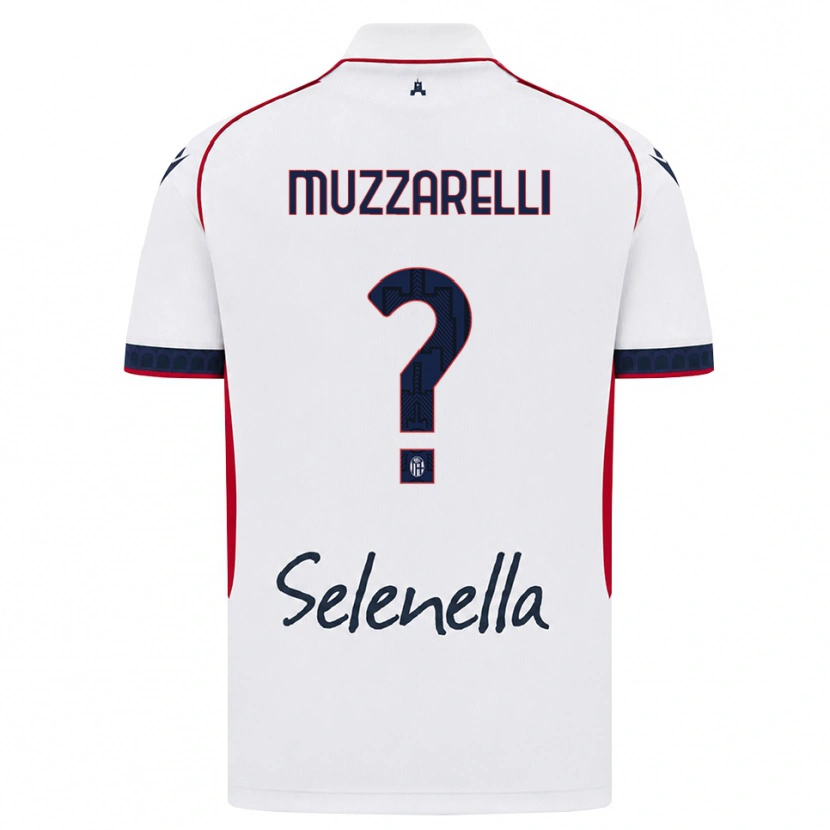 Danxen Dámské Lorenzo Muzzarelli #0 Bílá Červená Královská Modř Daleko Hráčské Dresy 2026/27 Dres