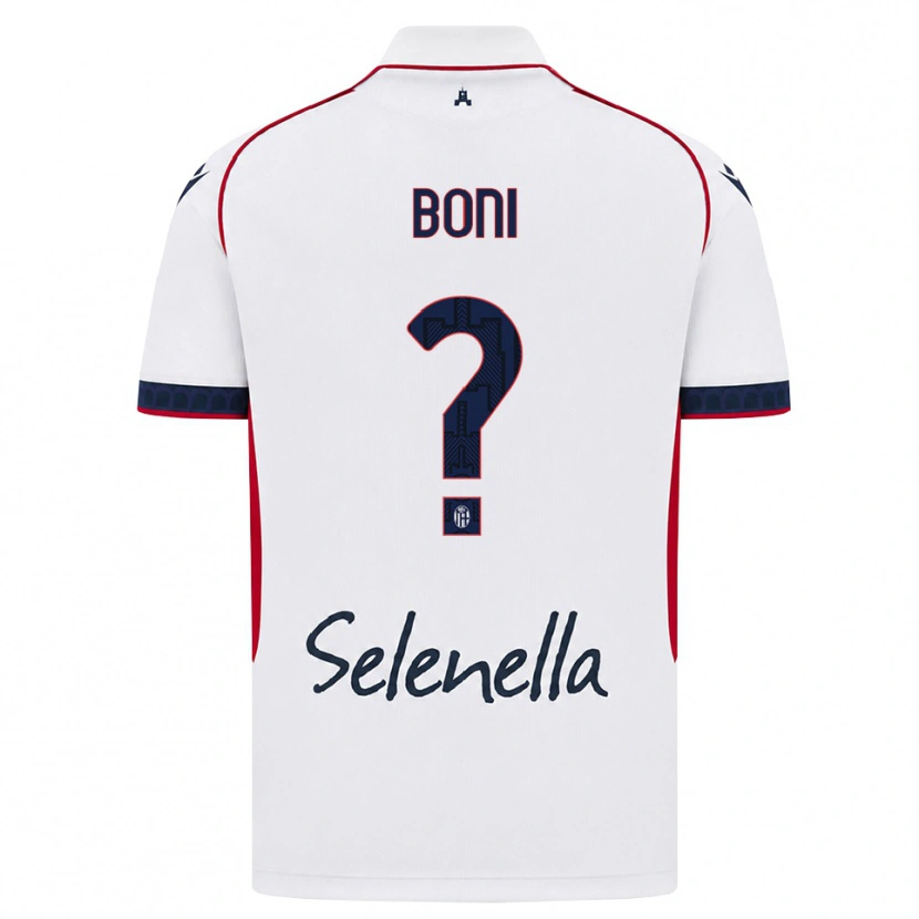 Danxen Dámské Mattia Boni #0 Bílá Červená Královská Modř Daleko Hráčské Dresy 2026/27 Dres