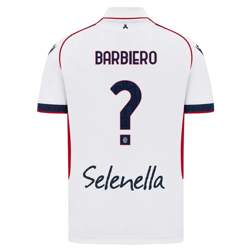 Danxen Dámské Andrea Barbiero #0 Bílá Červená Královská Modř Daleko Hráčské Dresy 2026/27 Dres