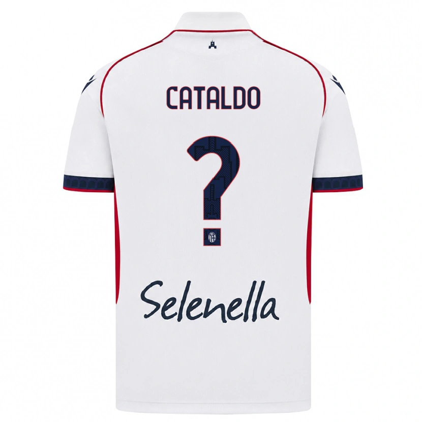 Danxen Dámské Beatrice Cataldo #0 Bílá Červená Královská Modř Daleko Hráčské Dresy 2026/27 Dres