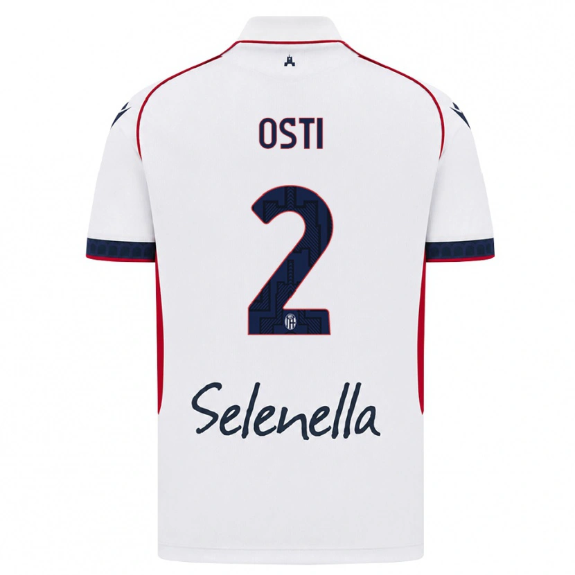 Danxen Dámské Gabriele Osti #2 Bílá Červená Královská Modř Daleko Hráčské Dresy 2026/27 Dres