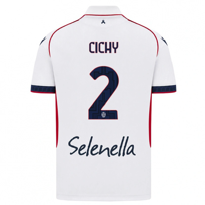Danxen Dámské Natan Cichy #2 Bílá Červená Královská Modř Daleko Hráčské Dresy 2026/27 Dres