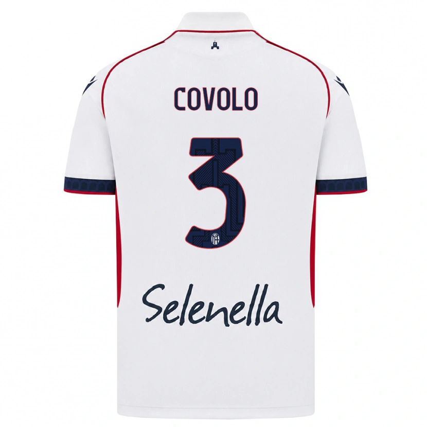 Danxen Dámské Giovanni Covolo #3 Bílá Červená Královská Modř Daleko Hráčské Dresy 2026/27 Dres