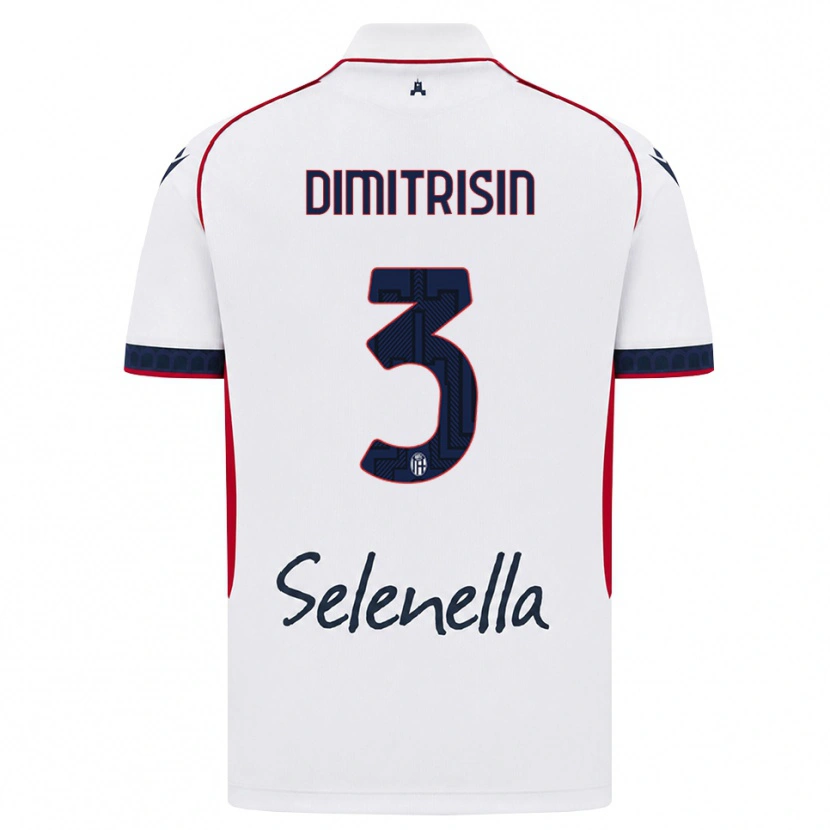 Danxen Dámské Danila Dimitrișin #3 Bílá Červená Královská Modř Daleko Hráčské Dresy 2026/27 Dres