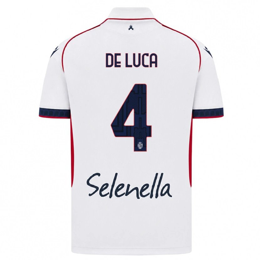 Danxen Dámské Alessandro De Luca #4 Bílá Červená Královská Modř Daleko Hráčské Dresy 2026/27 Dres