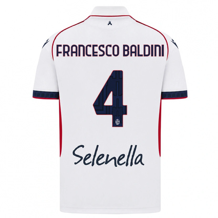 Danxen Dámské Giovanni Francesco Baldini #4 Bílá Červená Královská Modř Daleko Hráčské Dresy 2026/27 Dres