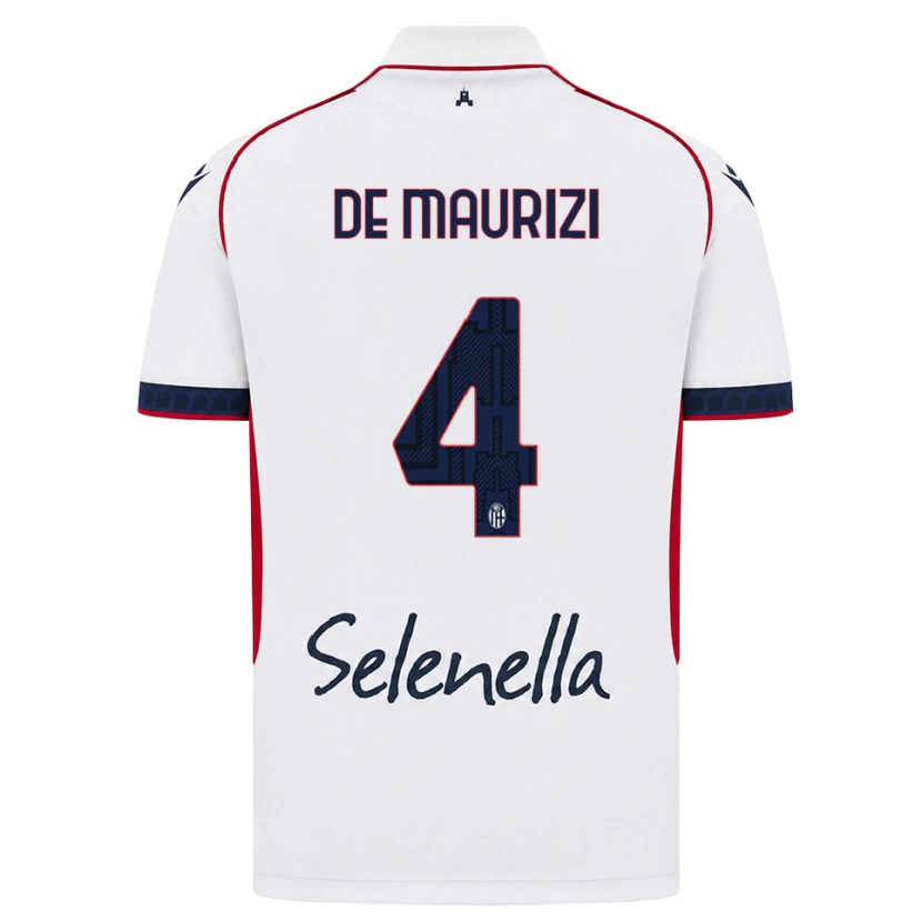 Danxen Dámské Alessandro De Maurizi #4 Bílá Červená Královská Modř Daleko Hráčské Dresy 2026/27 Dres