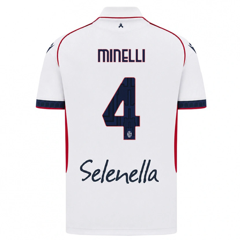 Danxen Dámské Leo Minelli #4 Bílá Červená Královská Modř Daleko Hráčské Dresy 2026/27 Dres