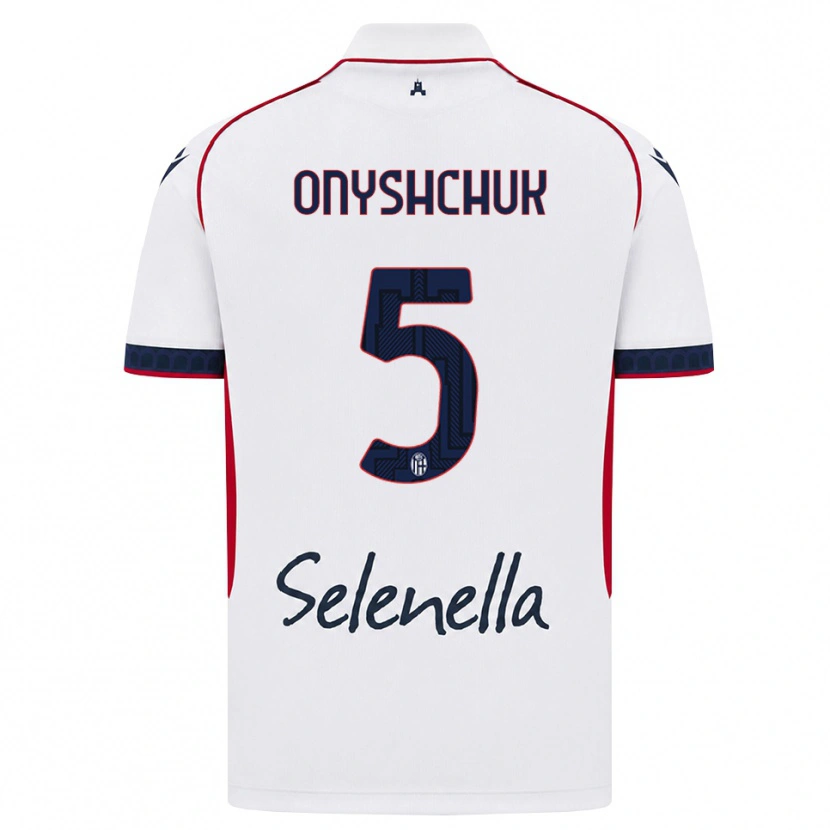 Danxen Dámské Zakhar Onyshchuk #5 Bílá Červená Královská Modř Daleko Hráčské Dresy 2026/27 Dres