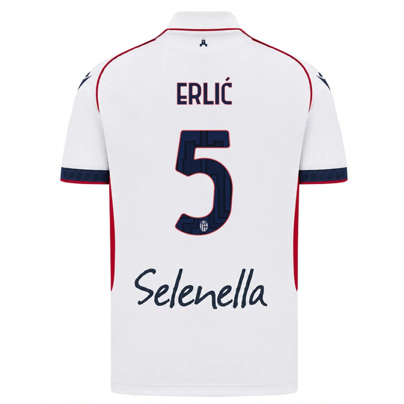Danxen Dámské Martin Erlić #5 Bílá Červená Královská Modř Daleko Hráčské Dresy 2026/27 Dres